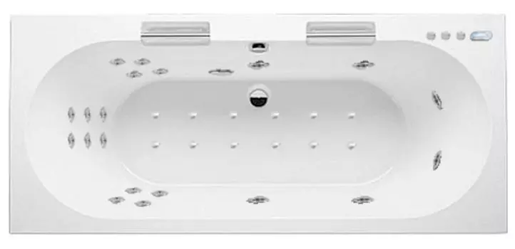 Комплект гидромассаж + аэромассаж Riho Daytona Yan Pool W-pool HM AM золото