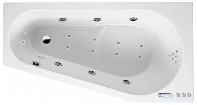 Комплект гидромассаж + аэромассаж Riho Delta Yan Pool MGT хром