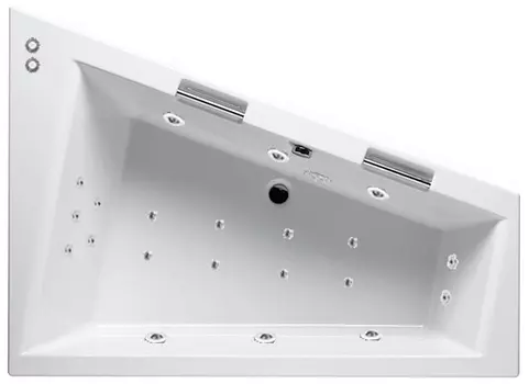 Комплект гидромассаж + аэромассаж Riho Doppio Yan Pool Master HM AM с пневмоуправлением, белый