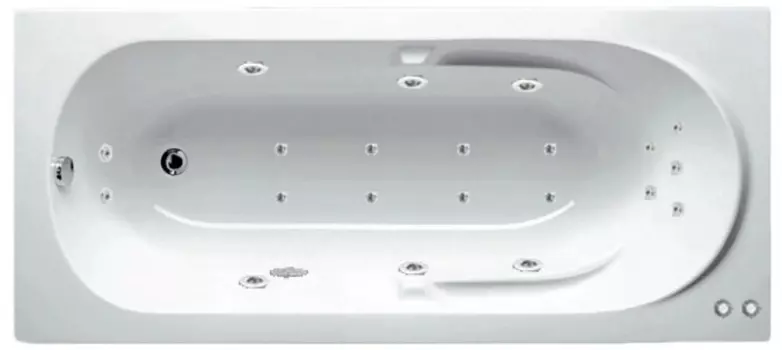 Комплект гидромассаж + аэромассаж Riho Future Yan Pool Master HM AM с пневмоуправлением, хром