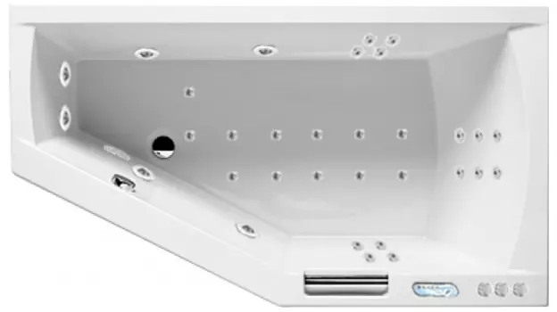 Комплект гидромассаж + аэромассаж Riho Geta Yan Pool W-pool HM AM белый