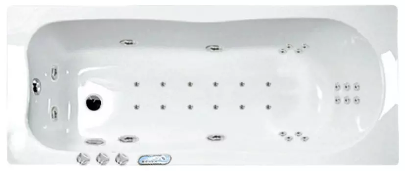 Комплект гидромассаж + аэромассаж Riho Klassik Yan Pool W-pool HM AM хром