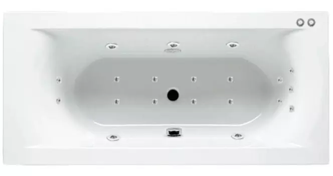 Комплект гидромассаж + аэромассаж Riho Lima Yan Pool Master HM AM с пневмоуправлением, бронза