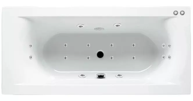 Комплект гидромассаж + аэромассаж Riho Lima Yan Pool Optima HM AM с пневмоуправлением, хром