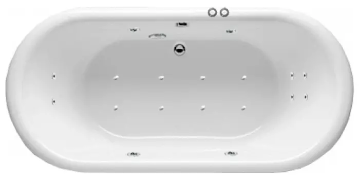 Комплект гидромассаж + аэромассаж Riho Seth Yan Pool Optima HM AM с пневмоуправлением, хром