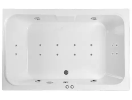 Комплект гидромассаж + аэромассаж Riho Sobek Yan Pool Optima HM AM с пневмоуправлением, бронза