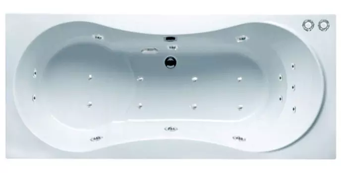 Комплект гидромассаж + аэромассаж Riho Tofield Yan Pool Master HM AM с пневмоуправлением, хром