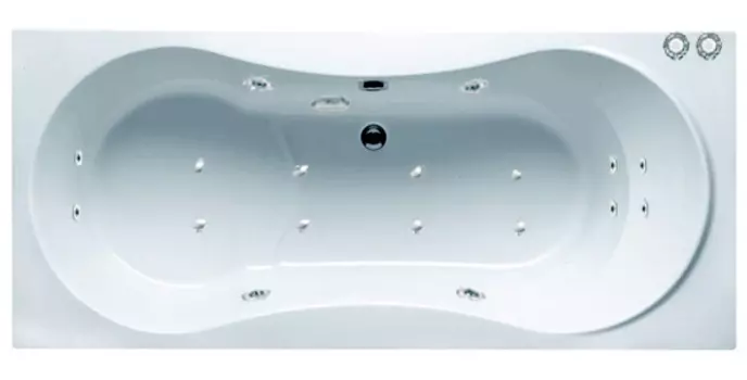 Комплект гидромассаж + аэромассаж Riho Tofield Yan Pool Optima HM AM mix с пневмоуправлением, белый