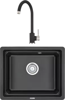 Комплект Мойка кухонная Granula Kitchen Space + Смеситель ST-4031 ST-4031 черный