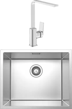 Комплект Мойка кухонная Iddis Edifice EDI54S0i77 + Смеситель для кухни Iddis Bridge BRDSB00i05