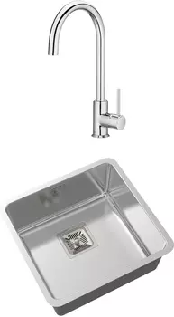 Комплект Мойка кухонная Oulin OL-0363 + Смеситель для кухни Roca Etna 5A7B09C00 хром
