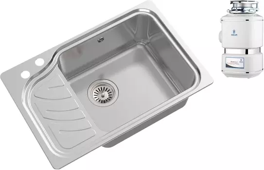 Комплект Мойка кухонная Oulin OL-327R + Измельчитель отходов Oulin OL-KDS553