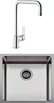 Комплект Мойка кухонная Seaman Eco Roma SMR-4944A + Смеситель для кухни VitrA Flo S A42103EXP