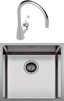 Комплект Мойка кухонная Seaman Eco Roma SMR-4944A + Смеситель Vidima Орион BA365AA