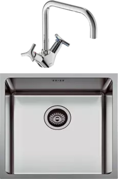 Комплект Мойка кухонная Seaman Eco Roma SMR-4944A + Смеситель Vidima Trinity BA263AA
