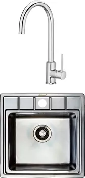 Комплект Мойка кухонная Seaman Eco Roma SMR-5050A + Смеситель для кухни Roca Etna 5A7B09C00 хром