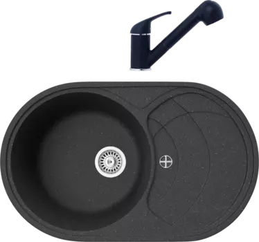 Комплект Мойка кухонная TopZero Alla 780.500-40 Galaxy + Смеситель Bruce galaxy 40