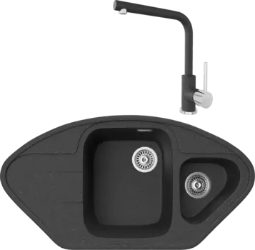 Комплект Мойка кухонная TopZero Angelina 960.510.15-40 Galaxy + Смеситель Donald galaxy 40