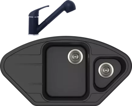 Комплект Мойка кухонная TopZero Angelina 960.510.15-10 Cosmos + Смеситель Bruce cosmos 10