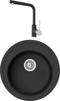 Комплект Мойка кухонная TopZero Eva 510-10 Cosmos + Смеситель Donald cosmos 10