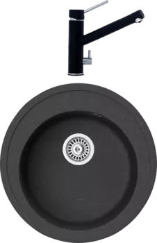 Комплект Мойка кухонная TopZero Eva 510-40 Galaxy + Смеситель Leonardo galaxy 40