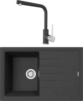 Комплект Мойка кухонная TopZero Juliet 780.500-40 galaxy + Смеситель Donald galaxy 40