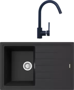 Комплект Мойка кухонная TopZero Juliet 780.500-10 cosmos + Смеситель Romeo cosmos 10