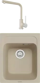 Комплект Мойка кухонная TopZero TopGran Bonnie 400.500-08 jasmine 08 + Смеситель Donald jasmine 08