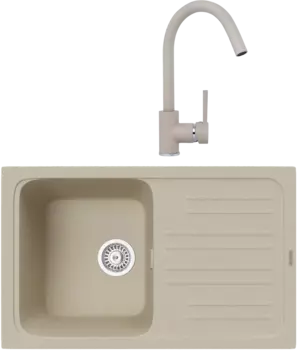 Комплект Мойка кухонная TopZero TopGran Sophia 740.460-08 jasmine 08 + Смеситель Romeo jasmine 08