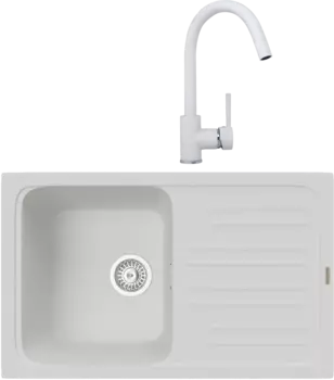 Комплект Мойка кухонная TopZero TopGran Sophia 740.460-07 ice 07 + Смеситель Romeo ice 07