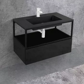 Консоль Cezares Cadro 80 подвесная, с ящиком