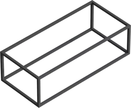 Консоль для раковины Cezares Cadro 100, 1-ярусная, подвесная CADRO-100/46/30-1C-SO-MET-ST