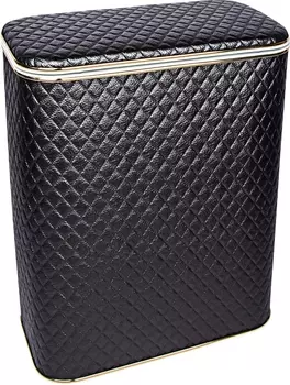 Корзина для белья Geralis CBH-B коричневая, хром, стандартная