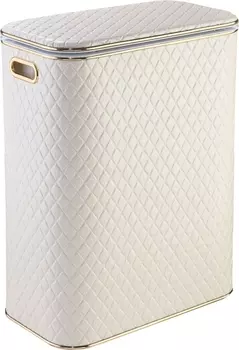 Корзина для белья Geralis CLG-B бежевая, золото, стандартная