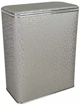 Корзина для белья Geralis FHH-B серебро, хром, большая
