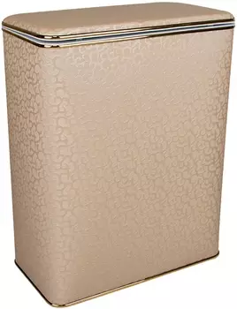 Корзина для белья Geralis FLG-B бежевая, золото, большая