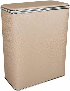 Корзина для белья Geralis FLH-B бежевая, хром, большая
