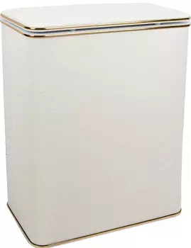 Корзина для белья Geralis FWG-B белая, золото, большая
