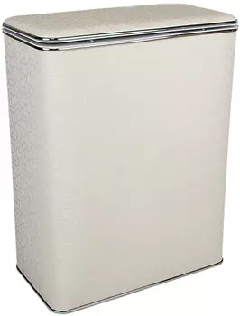 Корзина для белья Geralis FWH-B белая, хром, большая
