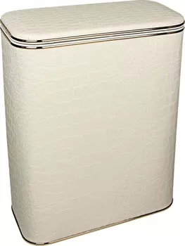 Корзина для белья Geralis KLG-S бежевая, золото, большая