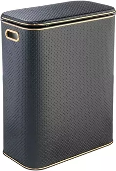 Корзина для белья Geralis PBG-B черная, золото, стандартная PBG-Bb