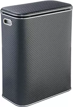 Корзина для белья Geralis PBH-B черная, хром, стандартная PBH-Bb