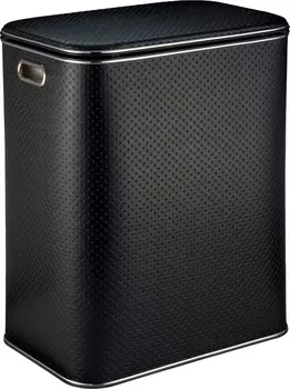 Корзина для белья Geralis PBH-S черная, хром, большая