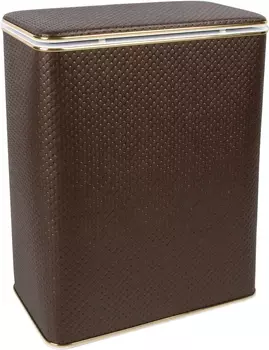 Корзина для белья Geralis PCG-M шоколад, золото, малая