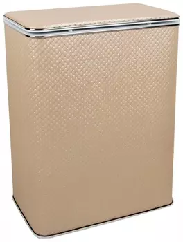 Корзина для белья Geralis PLH-B бежевая, хром, большая