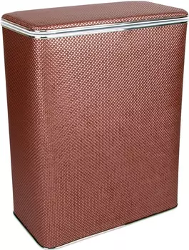 Корзина для белья Geralis RBH-B темная, хром, большая