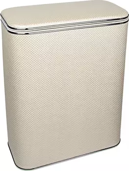 Корзина для белья Geralis RWH-S бежевая, хром, большая