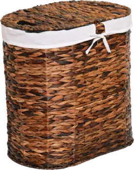 Корзина для белья Wasserkraft Dill WB-611-L темно-коричневая, большая