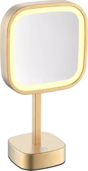 Косметическое зеркало Java S-M331LB матовое золото