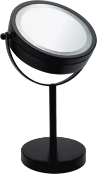 Косметическое зеркало Ridder Daisy О3111010 черное, с подсветкой